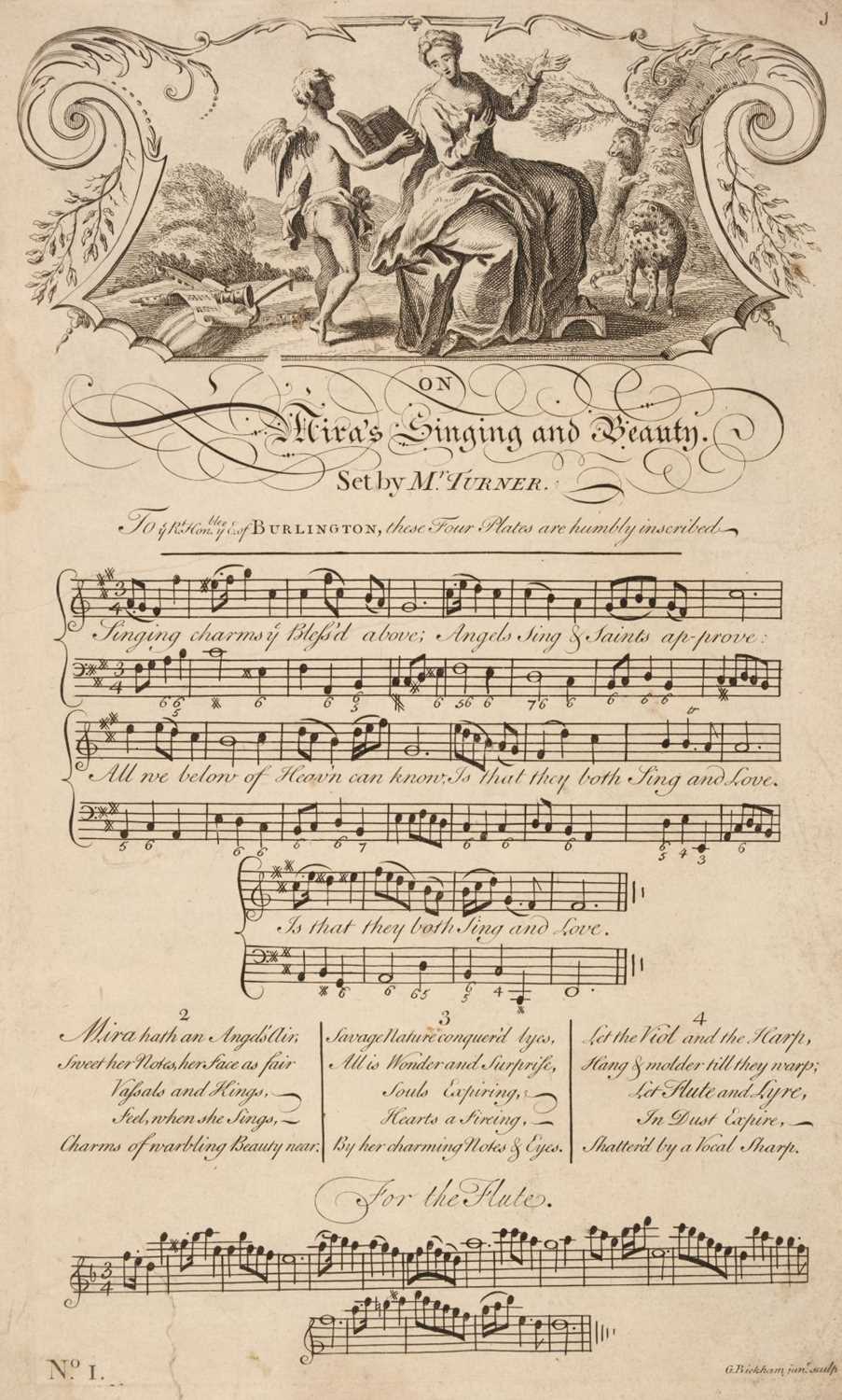 Lot 127 - Bickham (George). The Musical Entertainer, 2 volumes (bound in 1), 1737
