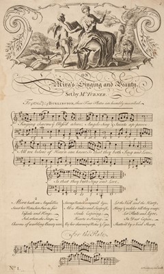 Lot 127 - Bickham (George). The Musical Entertainer, 2 volumes (bound in 1), 1737