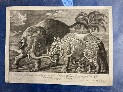 Lot 71 - Van den Berge (Pieter, 1659-1737). Portrait au Naturel d'un Elephant ..., 1686