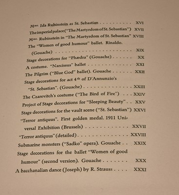 Lot 24 - Levinson (Andre). Bakst. The Story of the Artist's Life, London: The Bayard Press, 1923
