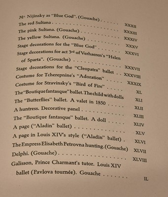 Lot 24 - Levinson (Andre). Bakst. The Story of the Artist's Life, London: The Bayard Press, 1923