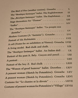 Lot 24 - Levinson (Andre). Bakst. The Story of the Artist's Life, London: The Bayard Press, 1923