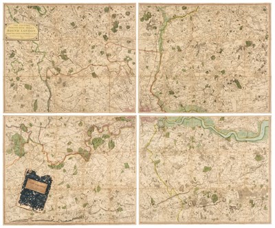 Lot 50 - Environs of London. Faden (W.), The Country Twenty-Five Miles Round London, 1802
