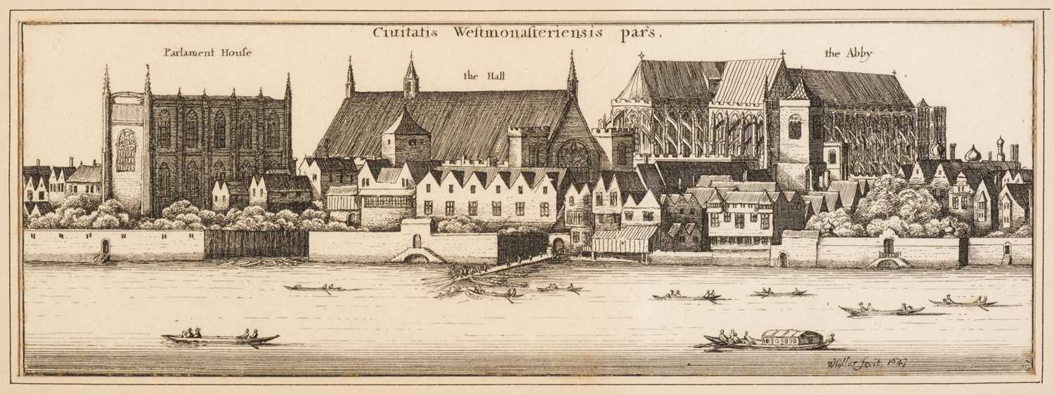 Lot 66 - Hollar (Wenceslaus Von Prachna, 1607-1677). Westminster from the River, 1647, etching