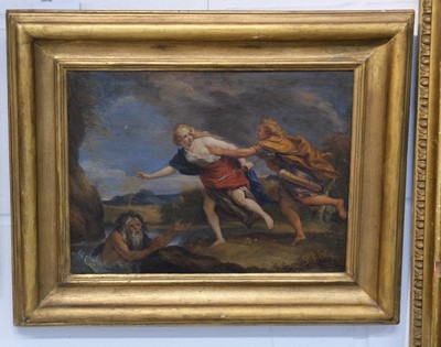 Lot 8 - French School. Apollo and Daphne, late 17th or early 18th century, oil