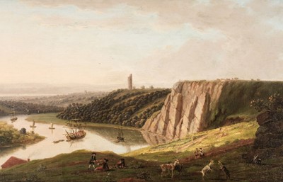 Lot 93 - Smith of Derby (Thomas, 1721-1767). View of Shipping on the River Avon..., oil