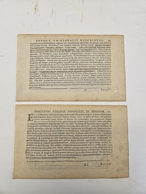 Lot 17 - Bertius (Petrus). 13 maps of the British Isles, 1616-37