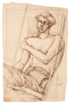 Lot 339 - Welch (Denton, 1915-1948). Portrait of Noel Cousins, circa 1940s
