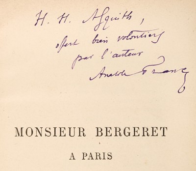 Lot 410 - France (Anatole, 1844-1924). Histoire Contemporaine. Monsieur Bergeret à Paris