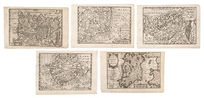 Lot 101 - Ireland. Van den Keere (Pieter), The set of five maps of Ireland, circa 1627