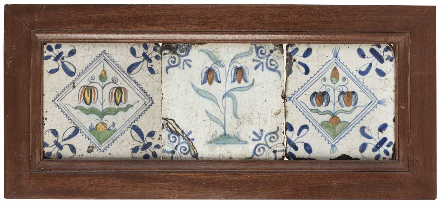 Lot 493 - Delft Tiles.  Dutch delft tiles, 18th century