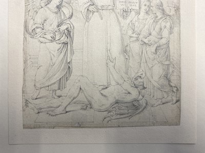 Lot 44 - Fuhrich (Joseph, 1800-1876). Saint Nicholas of Tolentino, pencil, and another similar