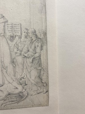Lot 44 - Fuhrich (Joseph, 1800-1876). Saint Nicholas of Tolentino, pencil, and another similar