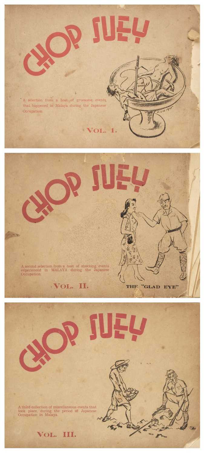 Lot 12 - Kang (Liu). Chop Suey, 3 volumes, Singapore: Eastern Art Co., 1946