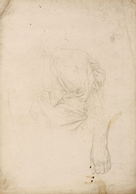 Lot 94 - Strudwick (John Melhuish, 1800-1862). Three studies of female figures, pencil on wove paper