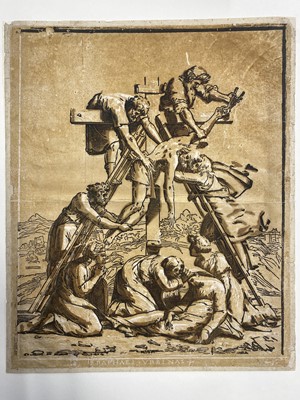 Lot 45 - Carpi (Ugo da, circa 1470-1532). The Deposition, after Raphael, circa 1520