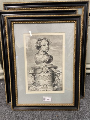 Lot 65 - Van Dyck (Anthony, 1599-1641 and Jacobus Neeffs, 1604-1667). Frontispiece to the series Icones...