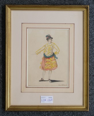 Lot 38 - Roberts (James, circa 1740-1809). Actor in Costume, watercolour