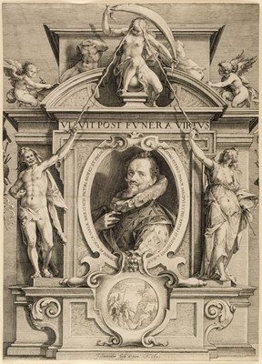 Lot 53 - Saenredam (Jan, 1565-1607). Marriage for Wealth officiated by the Devil..., 1595...