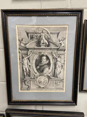Lot 53 - Saenredam (Jan, 1565-1607). Marriage for Wealth officiated by the Devil..., 1595...