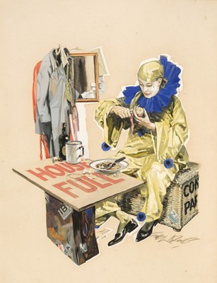 Lot 333 - Wilkinson (Gilbert, 1891-1965). Lunchtime, watercolour, signed