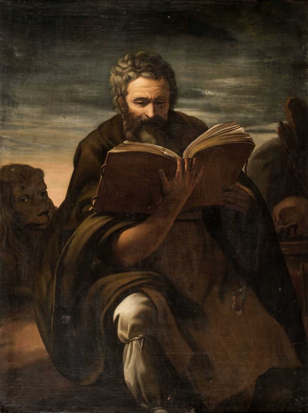 Lot 2 - Italian School. Saint Jerome, 18th century, oil on canvas
