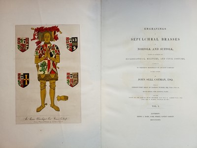 Lot 48 - Cotman (John Sell). Engravings of Sepulchral Brasses in Norfolk and Suffolk, 2 vols., 1839