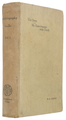 Lot 385 - Gandhi (Mahatma). The Story of My Experiments with Truth, vol 1, 1927