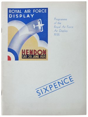 Lot 409 - Aviation Ephemera. Hendon Royal Air Force Display brochures, 1930, 1931, 1932, 1935