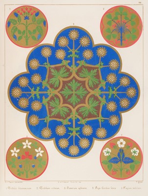 Lot 340 - Pugin (Augustus Welby). Floriated Ornament, 1849