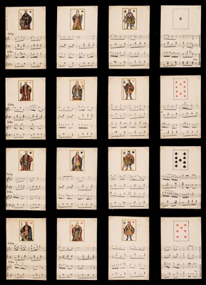 Lot 521 - French playing cards. Cartes Magiques Musicales, Paris: Bass, circa 1830