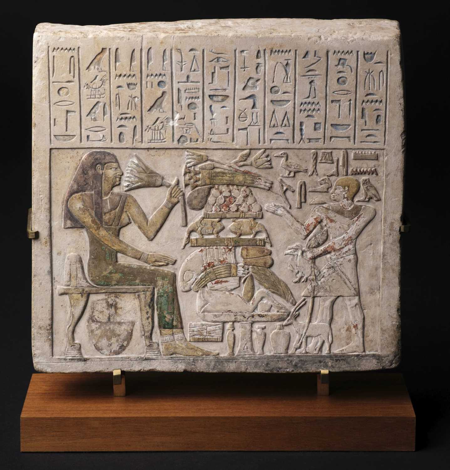 Lot 505 - An Egyptian Limestone Funerary Stela, circa 1900 BC