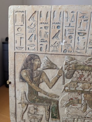 Lot 505 - An Egyptian Limestone Funerary Stela, circa 1900 BC