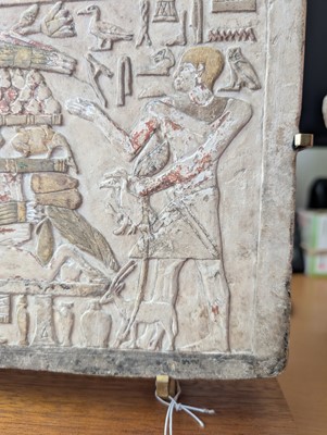 Lot 505 - An Egyptian Limestone Funerary Stela, circa 1900 BC