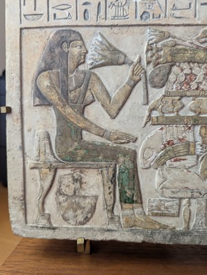 Lot 505 - An Egyptian Limestone Funerary Stela, circa 1900 BC
