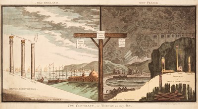 Lot 223 - Gillray (James). The Contrast, or Things as they Are, H. Humphrey, Nov. 12th 1796