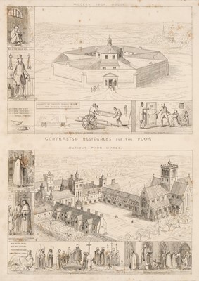 Lot 339 - Pugin (Augustus Welby). Contrasts: or a parallel between the noble edifices, 1836