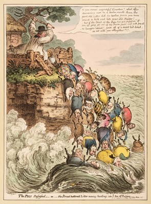 Lot 228 - Gillray (James). The Pigs Possessed..., H. Humphrey, April 18th 1807