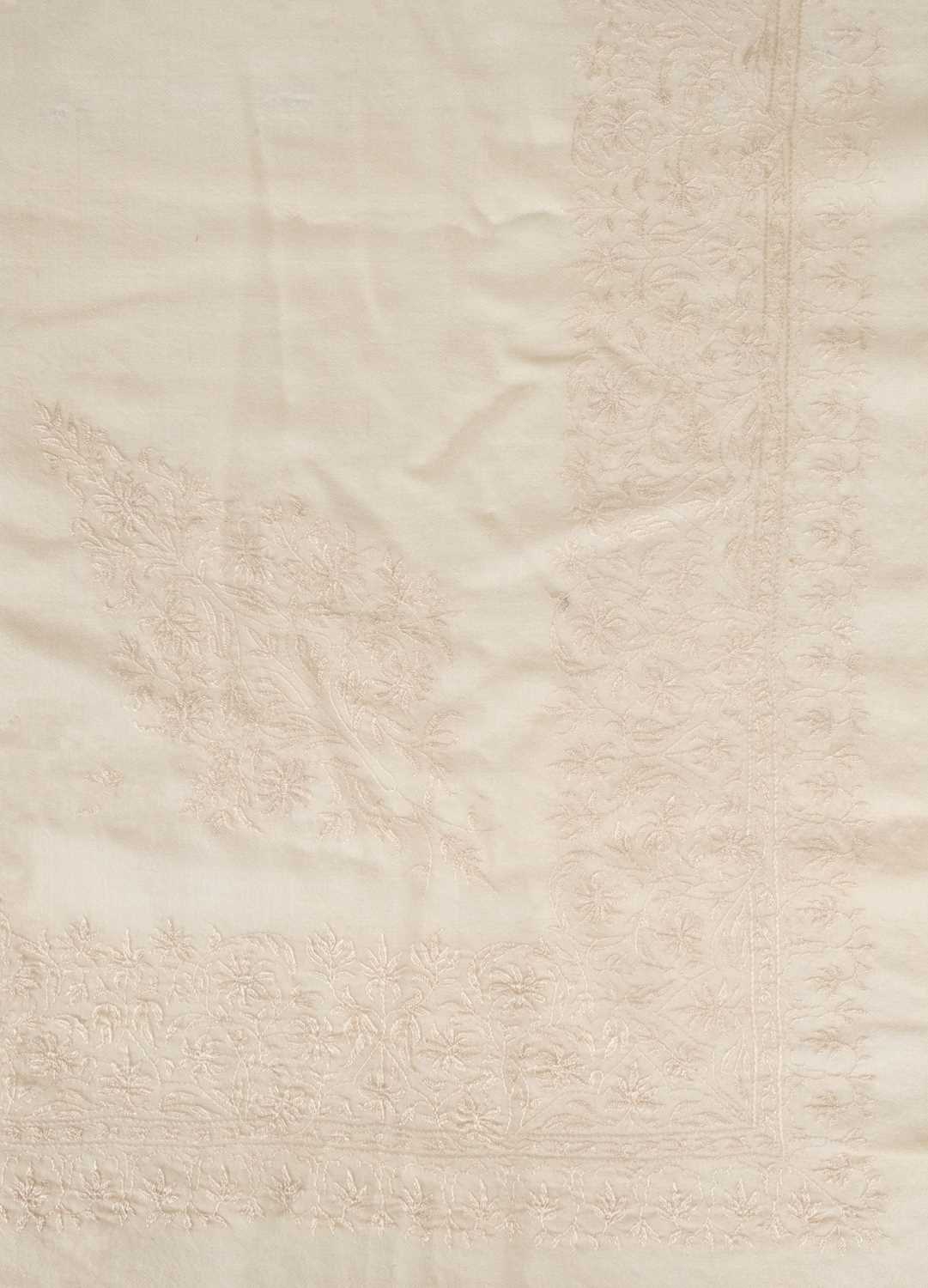 Lot 476 - Shawl. An embroidered Kashmir shawl, early-mid 19th century