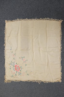 Lot 476 - Shawl. An embroidered Kashmir shawl, early-mid 19th century