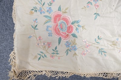 Lot 476 - Shawl. An embroidered Kashmir shawl, early-mid 19th century