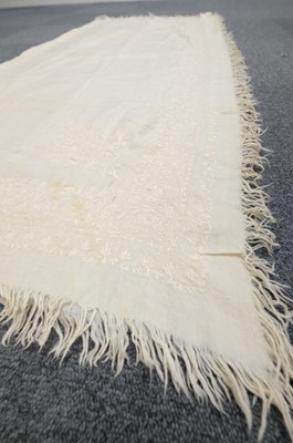 Lot 476 - Shawl. An embroidered Kashmir shawl, early-mid 19th century