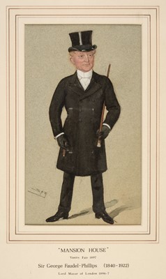 Lot 194 - Ward (Leslie, pseud 'Spy', 1851-1922). Sir George Faudel-Phillips (1840-1922), 1897, watercolour