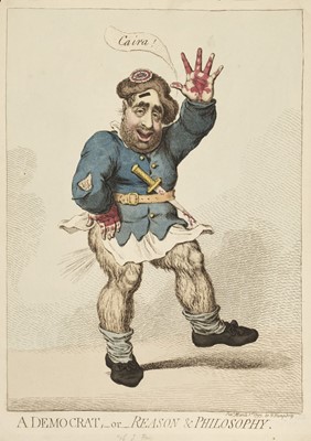 Lot 206 - Gillray (James). A Democrat, or Reason & Philosophy, London: H. Humphreys, March 1st, 1793