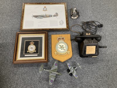 Lot 373 - RAF Memorabilia. A collection of RAF memorabilia relating to 616 Squadron