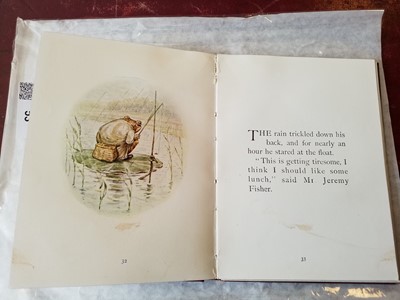 Lot 53 - Potter (Beatrix). The Tale of Mr. Jeremy Fisher, 1st deluxe edition, London: Warne, 1906