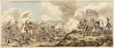 Lot 214 - Gillray (James). French Invasion of Buonaparte Landing in Great Britain, H. Humphrey, 1803