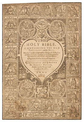 Lot 237 - Bible [English]. The Holy Bible, conteining the Old Testament and the New, 1613