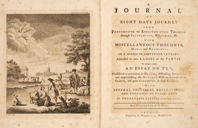 Lot 273 - [Hanway, Jonas], A Journal of Eight Days Journey and An Essay on Tea, 1756