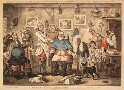 Lot 205 - Gillray (James). A Barbers Shop in Assize Time..., G. Humphrey May 15th 1818